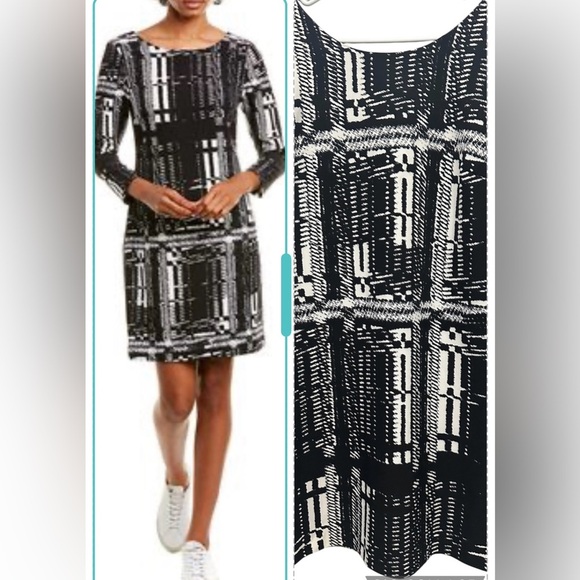 Trina Turk Printed Wade‎ Printer Long Sleeve Dress size 12 - Picture 1 of 7